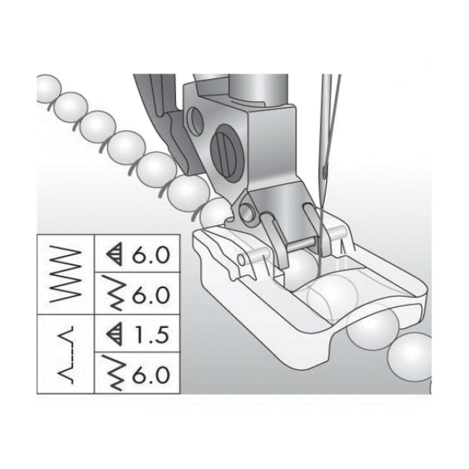 Лапка для пришивания бисерной нити 6 мм 820605096 фото №3