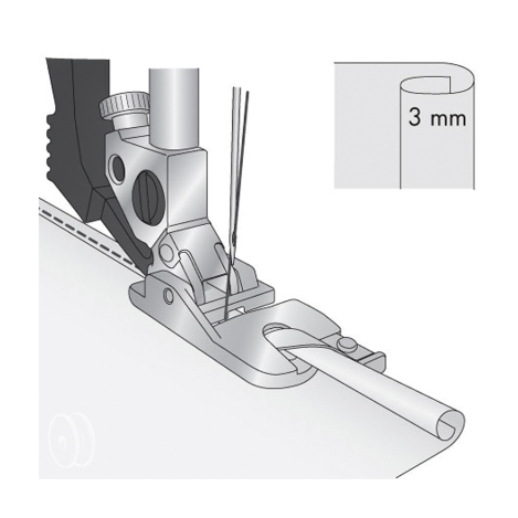 Лапка для подгибки на 3 мм (металлическая) 820249096 фото №3