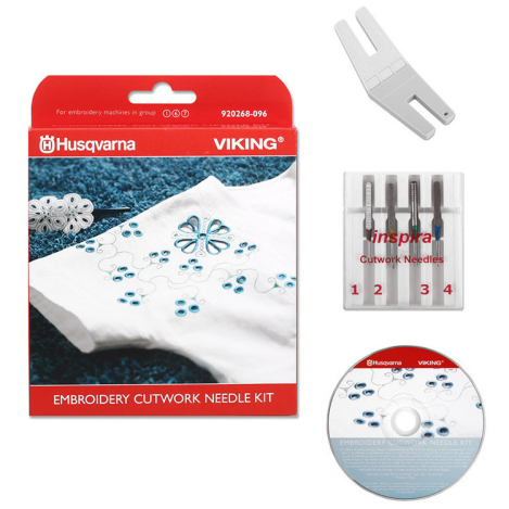 Набор игл Husqvarna Embroidery Cutwork Needle Kit + 5 дизайнов (Арт.920268096) 920268096 фото №3