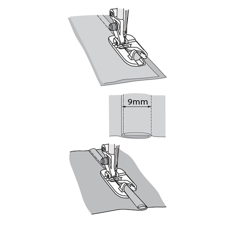 Лапка для запошивального шва (9 мм) 413185545 фото №2