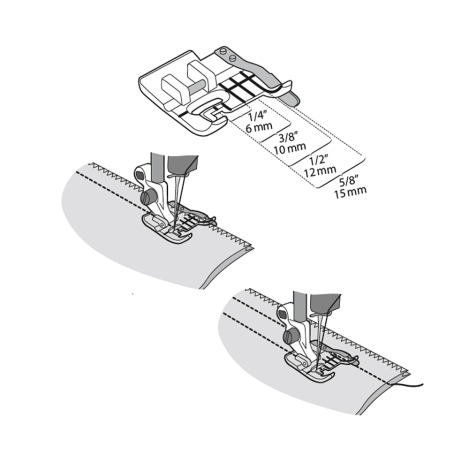 Прозора лапка для точного відстрочення з направляючою 413034845 фото №2