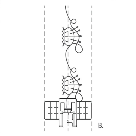 Лапка для декоративных строчек с направителем 821082096 фото №3