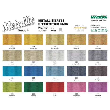 Нитка METALLIC Smooth (313) 313 фото №2