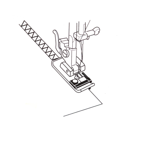 Лапка для оверлочного шва зі щіточкою Janome/Family 1132 фото №3