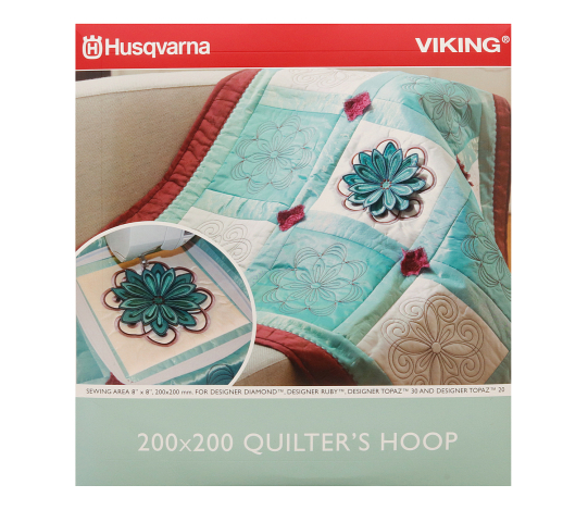 Пяльцы Husqvarna Quilter's Hoop (200*200 мм) + 4 дизайна (Арт. 920264096) 920264096 фото №1