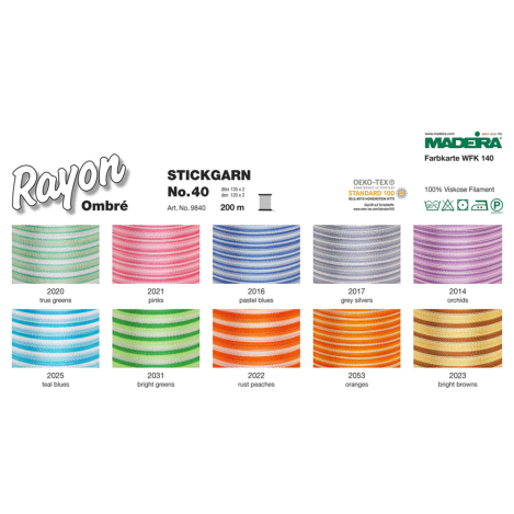 Нитка RAYON №40 Омбрэ (2031) 2031 фото №2