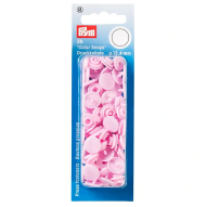 Кнопки пластиковые "Круг" 12,4 мм (розовый)