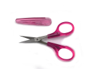Ножницы тонкие для шитья, розовые (100 мм) ES-1181-SR фото №2